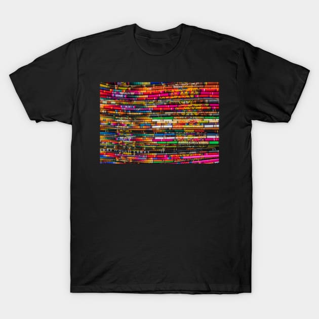 Coloured fabric stack T-Shirt by iansmissenphoto